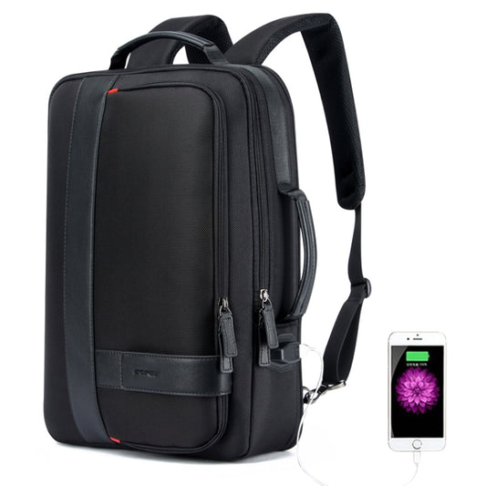 Bopai 751-006561 Large Capacity Business Casual Breathable Laptop Backpack with External USB Interface, Size: 29 x 16 x 44cm(Black) - Backpack by Bopai | Online Shopping UK | buy2fix