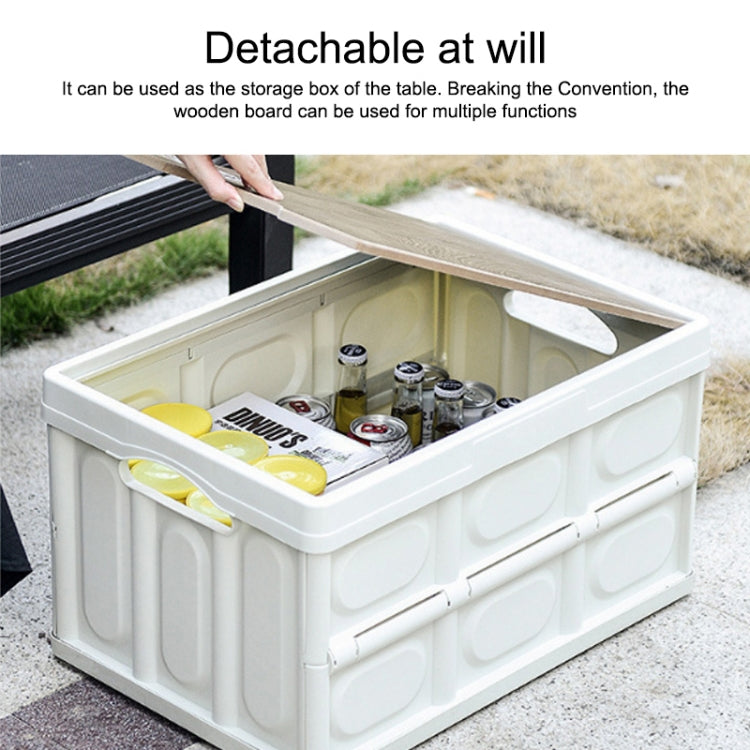 AOTU AT6916 30L Outdoor Multi-function Folding Car Storage Box(White) - In Car by AOTU | Online Shopping UK | buy2fix