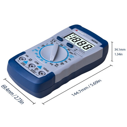 ANENG A830L Handheld Multimeter Household Electrical Instrument(White Grey) - Consumer Electronics by ANENG | Online Shopping UK | buy2fix