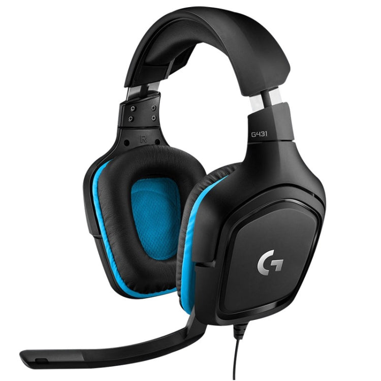 Logitech G431 Dolby 7.1 Surround Sound Stereo Folding Noise Reduction Competition Gaming Headset - Multimedia Headset by Logitech | Online Shopping UK | buy2fix