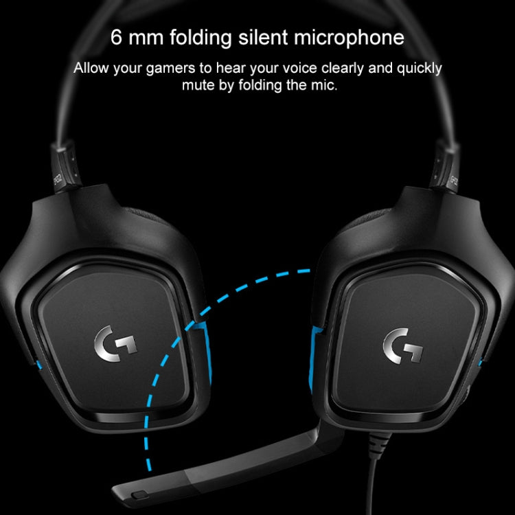 Logitech G431 Dolby 7.1 Surround Sound Stereo Folding Noise Reduction Competition Gaming Headset - Multimedia Headset by Logitech | Online Shopping UK | buy2fix