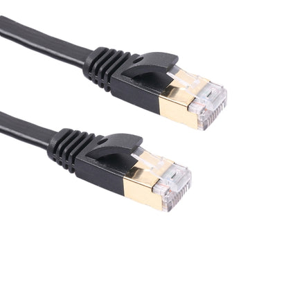 3m CAT7 10 Gigabit Ethernet Ultra Flat Patch Cable for Modem Router LAN Network - Built with Shielded RJ45 Connectors (Black) - Lan Cable and Tools by buy2fix | Online Shopping UK | buy2fix