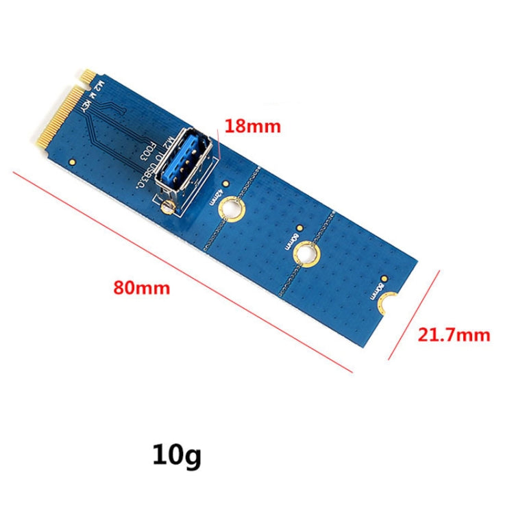 USB 3.0 NGFF M.2 to PCI-E X16 Slot Converter Card with Screwdriver(Blue) -  by buy2fix | Online Shopping UK | buy2fix