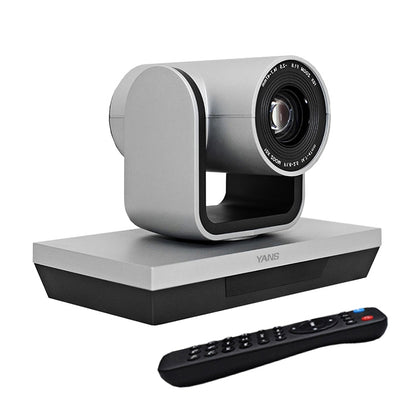 YANS YS-H23U USB HD 1080P 3X Zoom Wide-Angle Video Conference Camera with Remote Control, US Plug (Grey) - HD Camera by YANS | Online Shopping UK | buy2fix