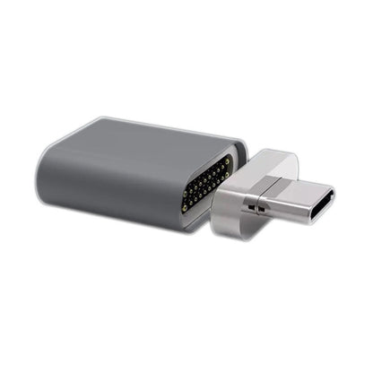 Straight USB-C / Type-C 3.1 Male to USB-C / Type-C 3.1 Female 20 Pin Magnetic Adapter (Grey) - Mobile Accessories by buy2fix | Online Shopping UK | buy2fix