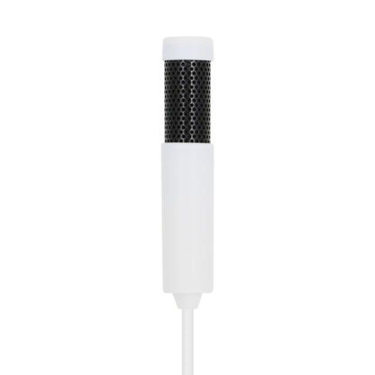 Yanmai SF555 Mini Professional 3.5mm Jack Studio Stereo Condenser Recording Microphone, Cable Length: 1.5m, Compatible with PC and Mac for Live Broadcast Show, KTV, etc.(White) - Consumer Electronics by Yanmai | Online Shopping UK | buy2fix