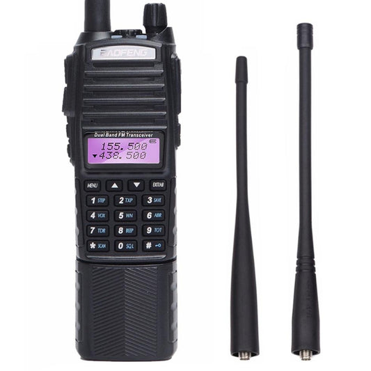 BaoFeng UV-82T Tri-Band Two-Way Radio Dual Antenna Handheld Walkie Talkie, EU Plug - Consumer Electronics by buy2fix | Online Shopping UK | buy2fix