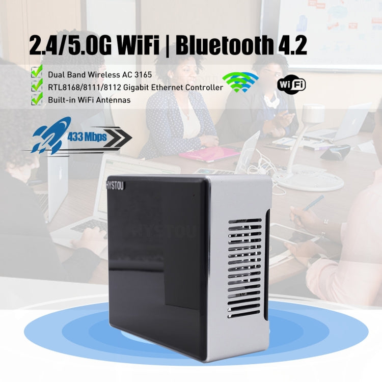 HYSTOU M5 Windows 7/8/10 / WES7/10/Linux System Mini PC, Intel Core i5-1035G4 Quad Core 8 Threads up to 3.7GHz, 64GB RAM+1TB SSD, AU Plug - Windows Mini PCs by HYSTOU | Online Shopping UK | buy2fix