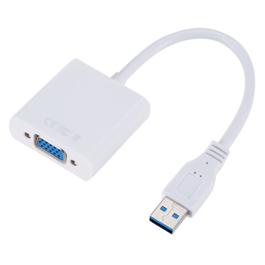 External Graphics Card Converter Cable USB3.0 to VGA, Resolution: 720P(White) - Converter by buy2fix | Online Shopping UK | buy2fix