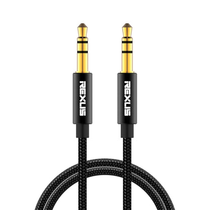 REXLIS 3629 3.5mm Male to Male Car Stereo Gold-plated Jack AUX Audio Cable for 3.5mm AUX Standard Digital Devices, Length: 1m -  by REXLIS | Online Shopping UK | buy2fix