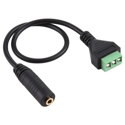 3.5mm Female to 3 Pin Pluggable Terminals Solder-free Connector Solderless Connection Adapter Cable, Length: 30cm - Consumer Electronics by buy2fix | Online Shopping UK | buy2fix