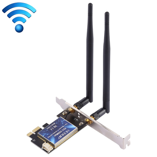 EDUP EP-9620 2 in 1 AC1200Mbps 2.4GHz & 5.8GHz Dual Band PCI-E 2 Antenna WiFi Adapter External Network Card + Bluetooth - USB Network Adapter by EDUP | Online Shopping UK | buy2fix