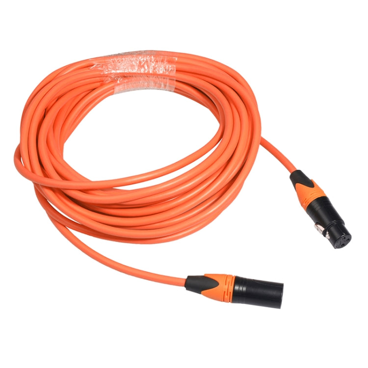 XRL Male to Female Microphone Mixer Audio Cable, Length: 1.8m (Orange) - Consumer Electronics by buy2fix | Online Shopping UK | buy2fix