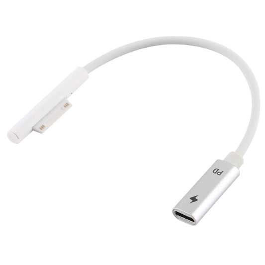 Pro 6 / 5 to USB-C / Type-C Female Interfaces Power Adapter Charger Cable(White) - Power Cord by buy2fix | Online Shopping UK | buy2fix