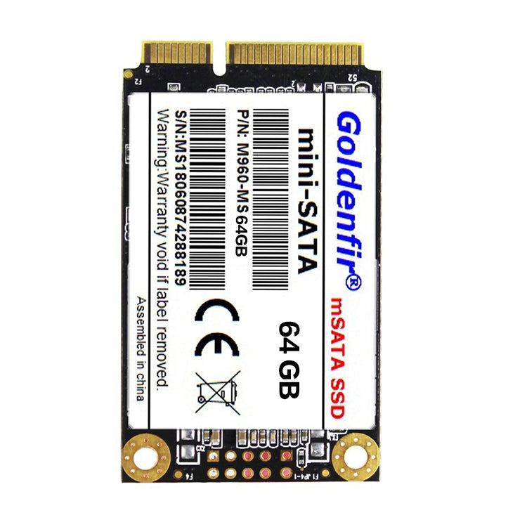 Goldenfir 1.8 inch Mini SATA Solid State Drive, Flash Architecture: TLC, Capacity: 64GB - Computer & Networking by Goldenfir | Online Shopping UK | buy2fix