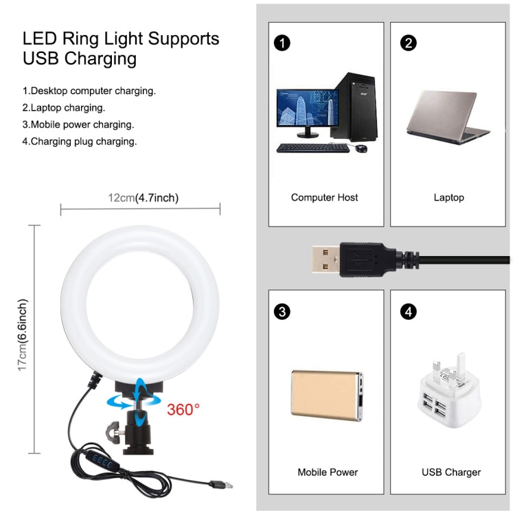 PULUZ 4 in 1 Vlogging Live Broadcast 4.7 inch 12cm Ring LED Selfie Light Smartphone Video Rig Handle Stabilizer Aluminum Bracket Kits with Microphone + Tripod Mount + Cold Shoe Tripod Head - Camera Cage by PULUZ | Online Shopping UK | buy2fix