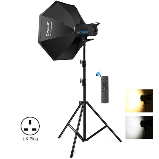 PULUZ 120W Photo Studio Strobe Flash Light Kit with Softbox Reflector & Tripod(UK Plug) - Shoe Mount Flashes by PULUZ | Online Shopping UK | buy2fix