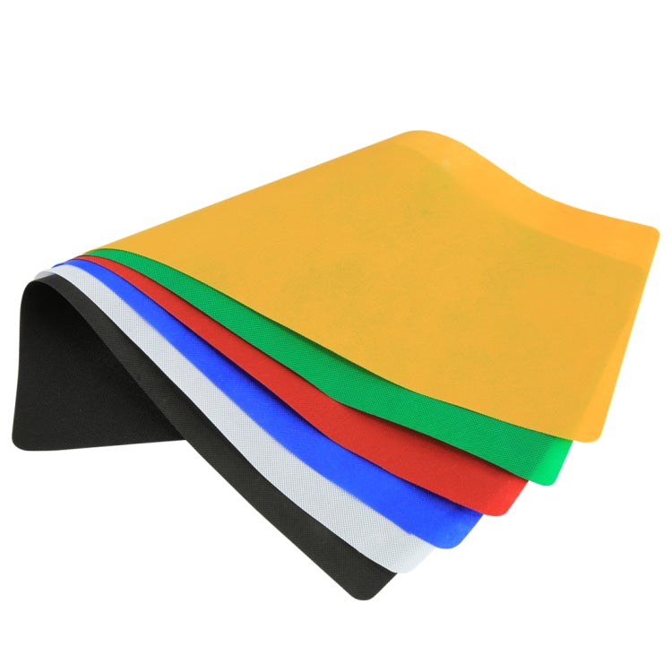 6 PCS PULUZ Collapsible Photography Studio Background, 6 Colors (Black, White, Red, Blue, Orange, Green), Size: 80cm x 40cm -  by PULUZ | Online Shopping UK | buy2fix