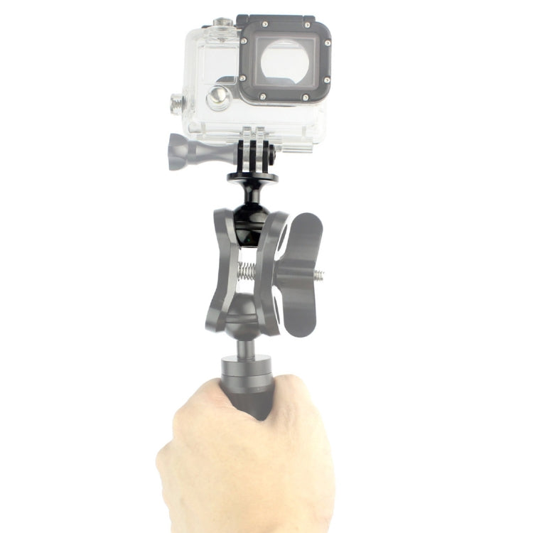 PULUZ  CNC Aluminum Ball Head Adapter Mount for GoPro, Insta360, DJI and Other Action Cameras, Diameter: 2.5cm(Black) - Connection Mount by PULUZ | Online Shopping UK | buy2fix