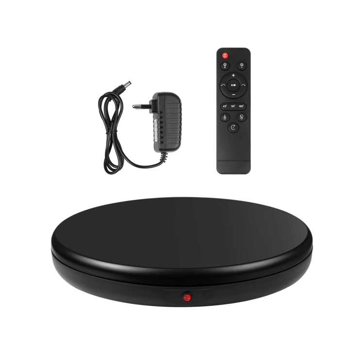 PULUZ 45cm Remote Control Adjusting Speed Rotating Turntable Display Stand, Black, Load 100kg(EU Plug) -  by PULUZ | Online Shopping UK | buy2fix