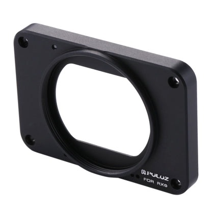 PULUZ Aluminum Alloy Front Panel + 37mm UV Filter Lens + Lens Sunshade for Sony RX0 / RX0 II, with Screws and Screwdrivers(Black) - Lens Cover by PULUZ | Online Shopping UK | buy2fix