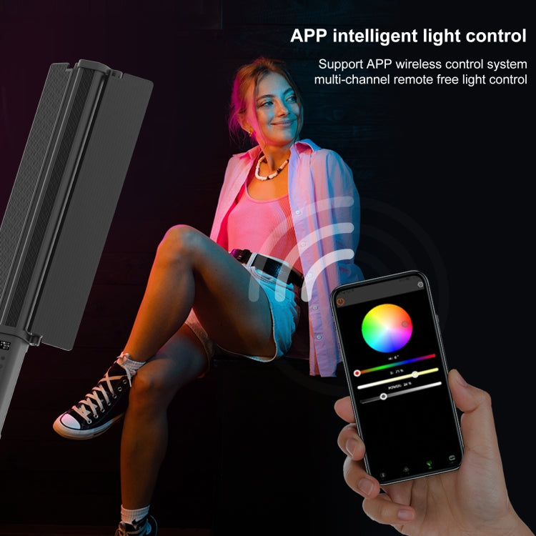 PULUZ 72 LEDs Photo Handheld Stick Light Full Color RGB Fill Light with Barndoor -  by PULUZ | Online Shopping UK | buy2fix