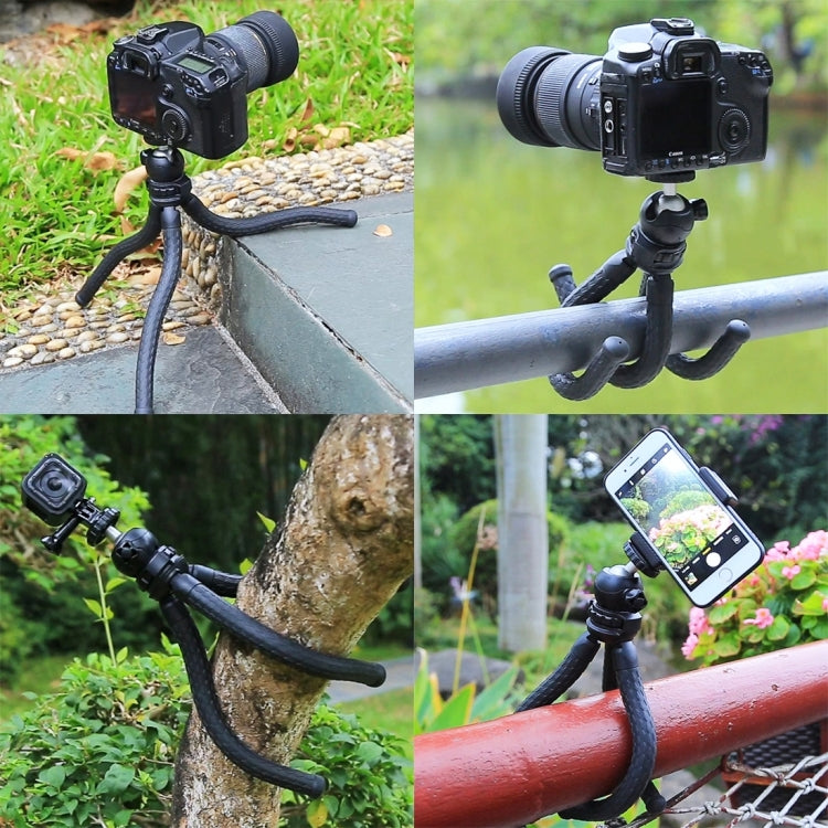 PULUZ Mini Octopus Flexible Tripod Holder with Ball Head for SLR Cameras, GoPro, Cellphone, Size:30cmx5cm - Portable Mini Tripod by PULUZ | Online Shopping UK | buy2fix