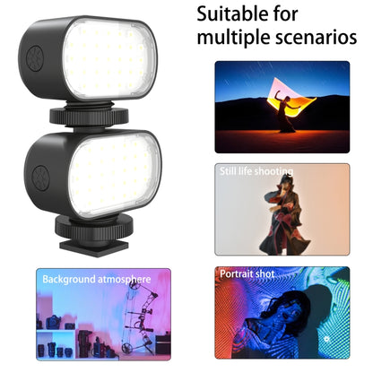 PULUZ Live Broadcast Video LED Light Photography Beauty Selfie Fill Light with Switchable 6 Colors Filters(Black) - Consumer Electronics by PULUZ | Online Shopping UK | buy2fix