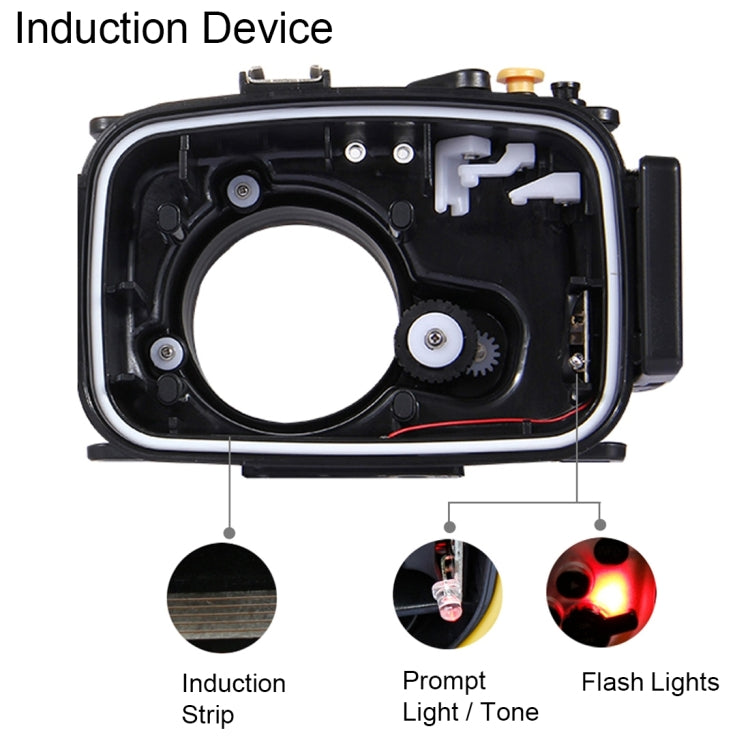 PULUZ 40m Underwater Depth Diving Case Waterproof Camera Housing for Sony A6300 (E PZ 16-50mm F3.5-5.6 OSS)(Black) - Diving Cases by PULUZ | Online Shopping UK | buy2fix