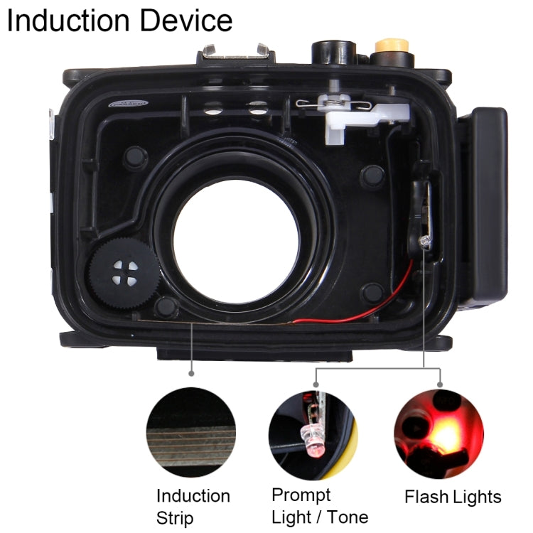 PULUZ 40m Underwater Depth Diving Case Waterproof Camera Housing for Sony RX100 IV(Black) - Diving Cases by PULUZ | Online Shopping UK | buy2fix