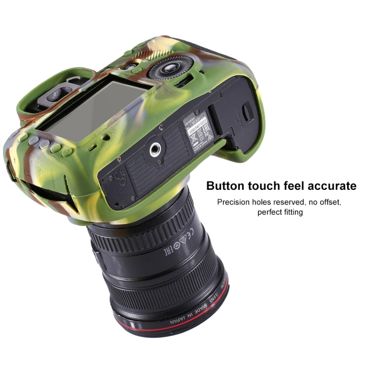 PULUZ Soft Silicone Protective Case for Canon EOS 5D Mark III / 5D3(Camouflage) - Protective Case by PULUZ | Online Shopping UK | buy2fix