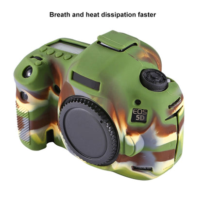 PULUZ Soft Silicone Protective Case for Canon EOS 5D Mark III / 5D3(Camouflage) - Protective Case by PULUZ | Online Shopping UK | buy2fix