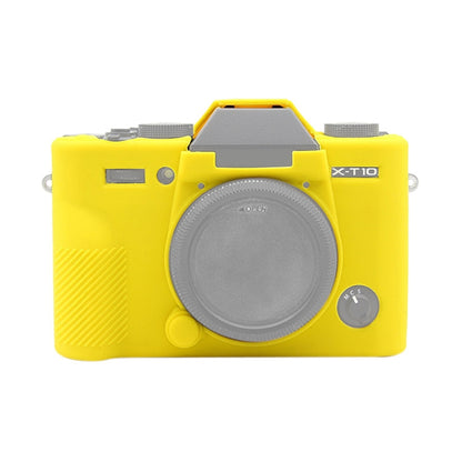 PULUZ Soft Silicone Protective Case for FUJIFILM XT10(Yellow) - Camera Accessories by PULUZ | Online Shopping UK | buy2fix