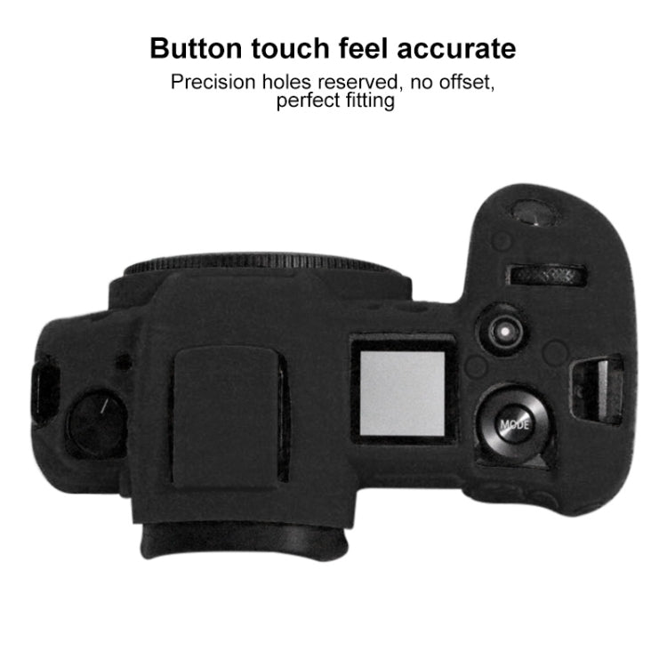 PULUZ Soft Silicone Protective Case for Canon EOS R (Black) - Camera Accessories by PULUZ | Online Shopping UK | buy2fix
