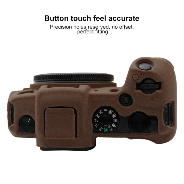 PULUZ Soft Silicone Protective Case for Canon EOS RP (Coffee) - Camera Accessories by PULUZ | Online Shopping UK | buy2fix