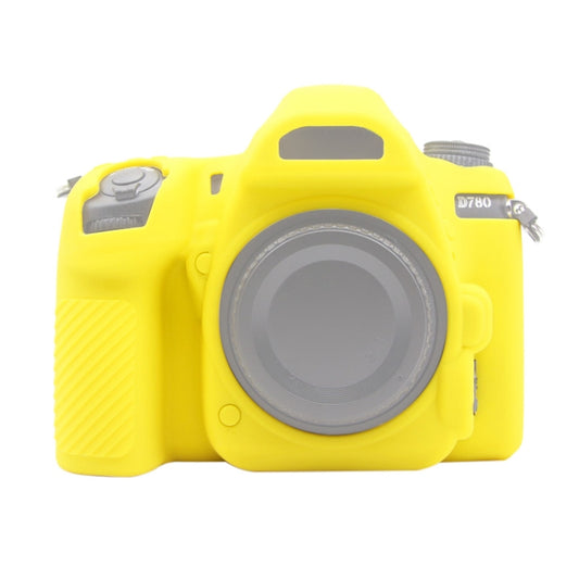 PULUZ Soft Silicone Protective Case for Nikon D780(Yellow) - Camera Accessories by PULUZ | Online Shopping UK | buy2fix