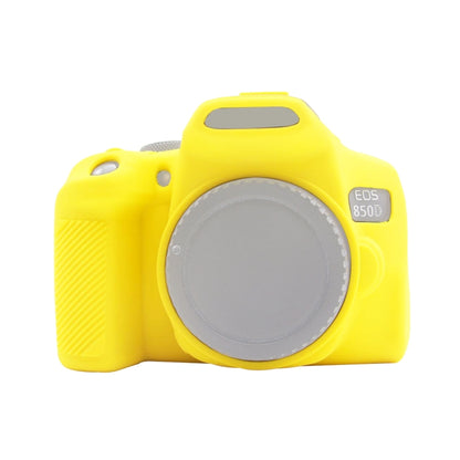 PULUZ Soft Silicone Protective Case for Canon EOS 850D(Yellow) - Protective Case by PULUZ | Online Shopping UK | buy2fix