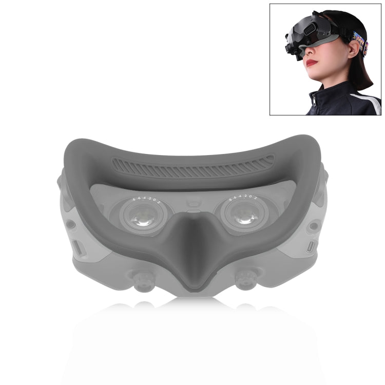 For DJI Avata Goggles 2 PULUZ Flying Eye Mask Silicone Protective Case (Grey) - Cases & Bags by PULUZ | Online Shopping UK | buy2fix