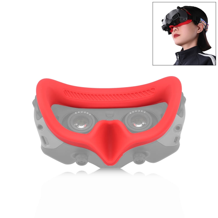 For DJI Avata Goggles 2 PULUZ Flying Eye Mask Silicone Protective Case(Red) - Cases & Bags by PULUZ | Online Shopping UK | buy2fix