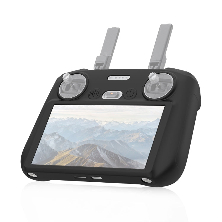 For DJI Mini 4 Pro / Air 3 Remote Control / DJI RC 2 with Screen PULUZ Silicone Protective Case (Black) - Carry Cases & Bags by PULUZ | Online Shopping UK | buy2fix