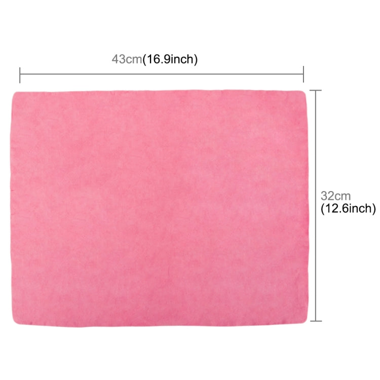 KANEED Synthetic Chamois Drying Towel Super Absorbent PVA Shammy Cloth for Fast Drying of Car, Size: 43 x 32 x 0.2cm(Pink) - Car washing supplies by KANEED | Online Shopping UK | buy2fix