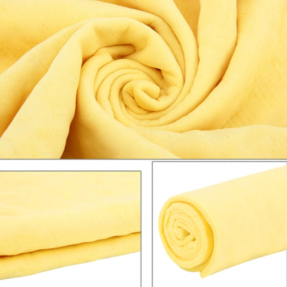 KANEED Synthetic Chamois Drying Towel Super Absorbent PVA Shammy Cloth for Fast Drying of Car, Size: 43 x 32 x 0.2cm(Yellow) - Car washing supplies by KANEED | Online Shopping UK | buy2fix