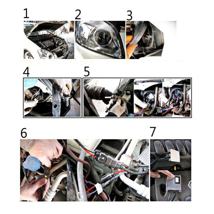 12V 35W H4-3 HID Xenon Light High Intensity Discharge Lamp Kit, Color Temperature: 6000K - In Car by buy2fix | Online Shopping UK | buy2fix