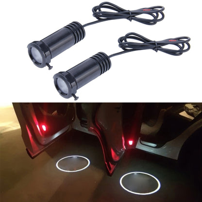 Car Door LED Laser Welcome Decorative Light, LED Laser for Land Rover Logo (Pair)(Black) - Door Lights by buy2fix | Online Shopping UK | buy2fix