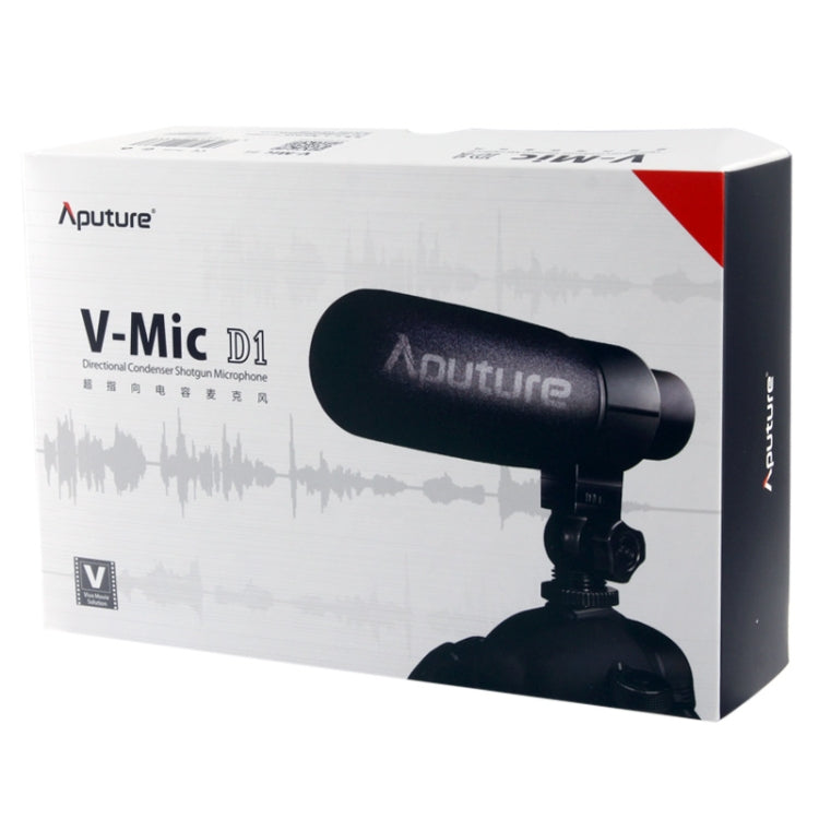 Aputure V-MIC D1 Directional Condenser Shotgun Microphone, Support 360 Degree Pan / 180 Degree Tilt - Camera Microphone by Aputure | Online Shopping UK | buy2fix