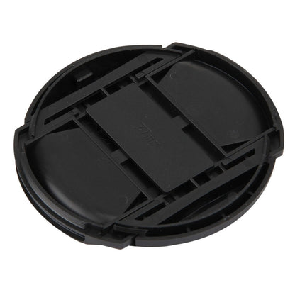 77mm Center Pinch Camera Lens Cap(Black) - Lens Cap by buy2fix | Online Shopping UK | buy2fix