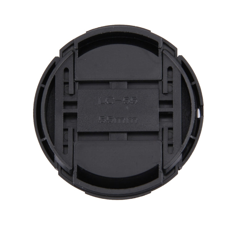 55mm Center Pinch Camera Lens Cap(Black) - Camera Accessories by buy2fix | Online Shopping UK | buy2fix