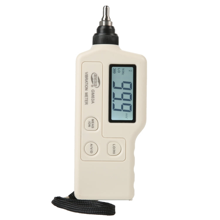 BENETECH GM63A Vibration Meter Digital Tester Vibrometer Analyzer Acceleration Velocity(White) - Other Tester Tool by BENETECH | Online Shopping UK | buy2fix