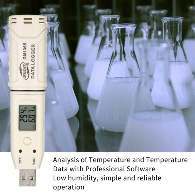 BENETECH GM1365 Digital Humidity & Temperature Data Logger - Consumer Electronics by BENETECH | Online Shopping UK | buy2fix