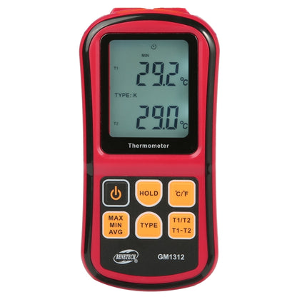 BENETECH GM1312 2.4 inch LCD Screen Thermocouple Thermometer Measure J,K,T,E,N and R Type, Measure Range: -50~300C - Thermostat & Thermometer by BENETECH | Online Shopping UK | buy2fix